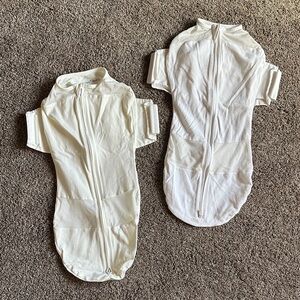 BUNDLE of 2 happiest baby 100% Organic Cotton SNOO Sleep Sac. Size Medium.